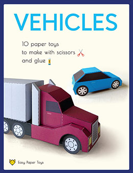 Vehicles paper toys
