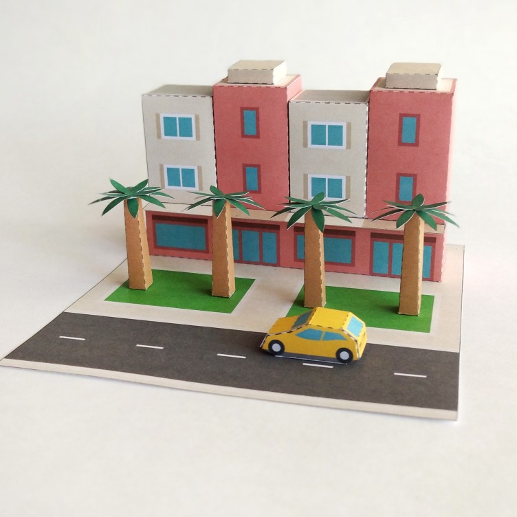 Apartment Building and a Car