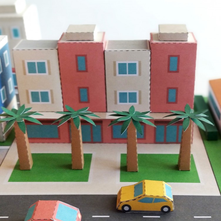 Apartment Building and a Car