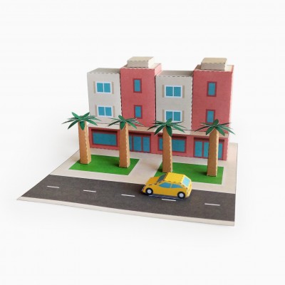 Apartment Building and a Car