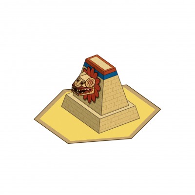 Feathered Serpent Statue