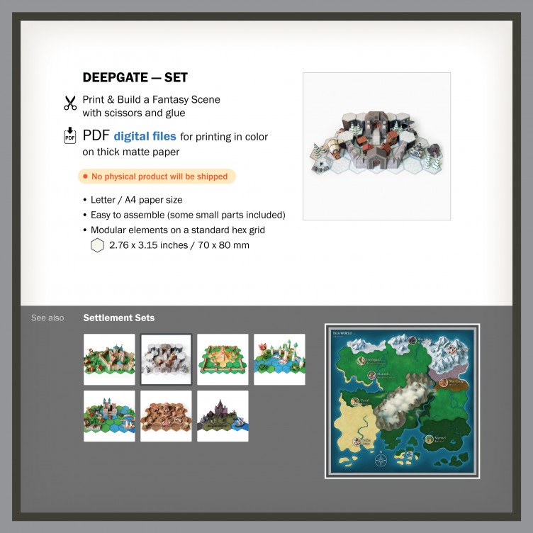 Deepgate – Dwarven Town Set Deepgate – Dwarven Town Set