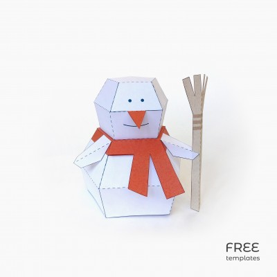 SNOWMAN Paper Toy