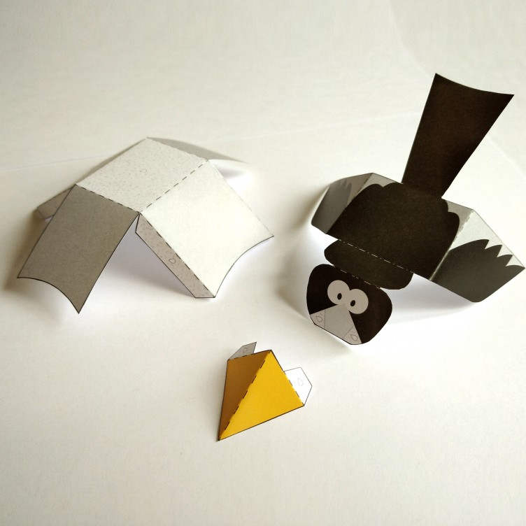 CROW Paper Toy