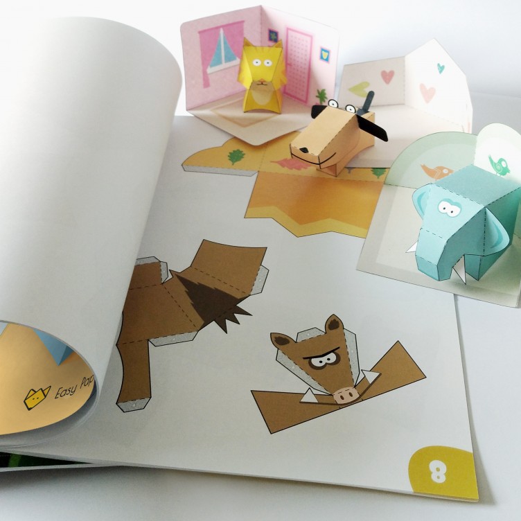 CREATURES Workbook. 10 Paper Animals to make with scissors and glue