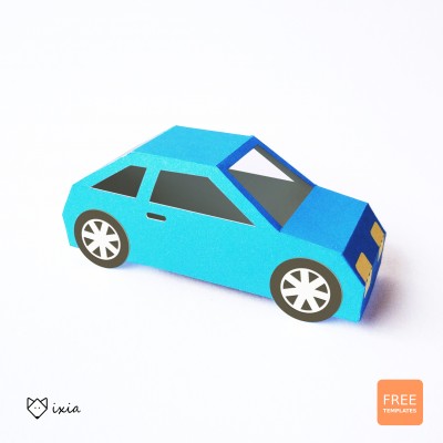 CAR Paper Toy. SVG