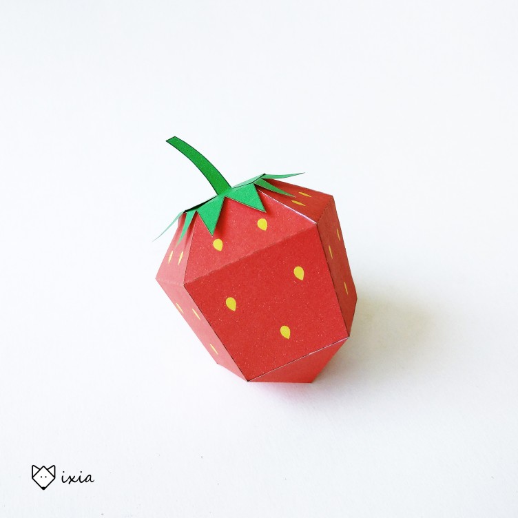STRAWBERRY Paper Toy