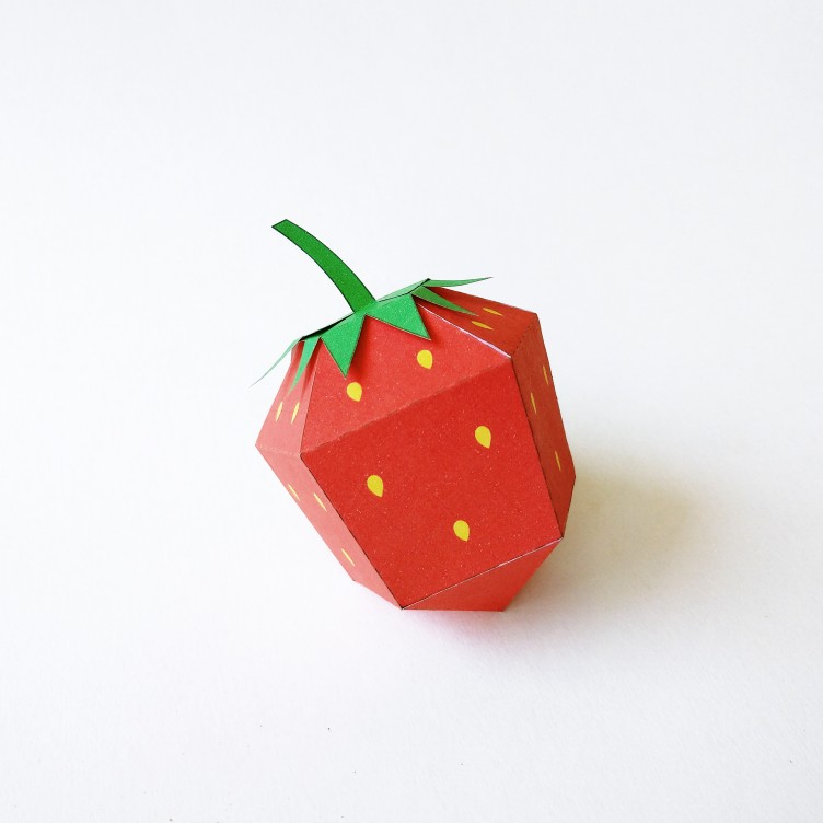 STRAWBERRY Paper Toy
