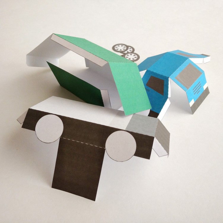 TRUCK Type A. Paper Toy / Gift Box