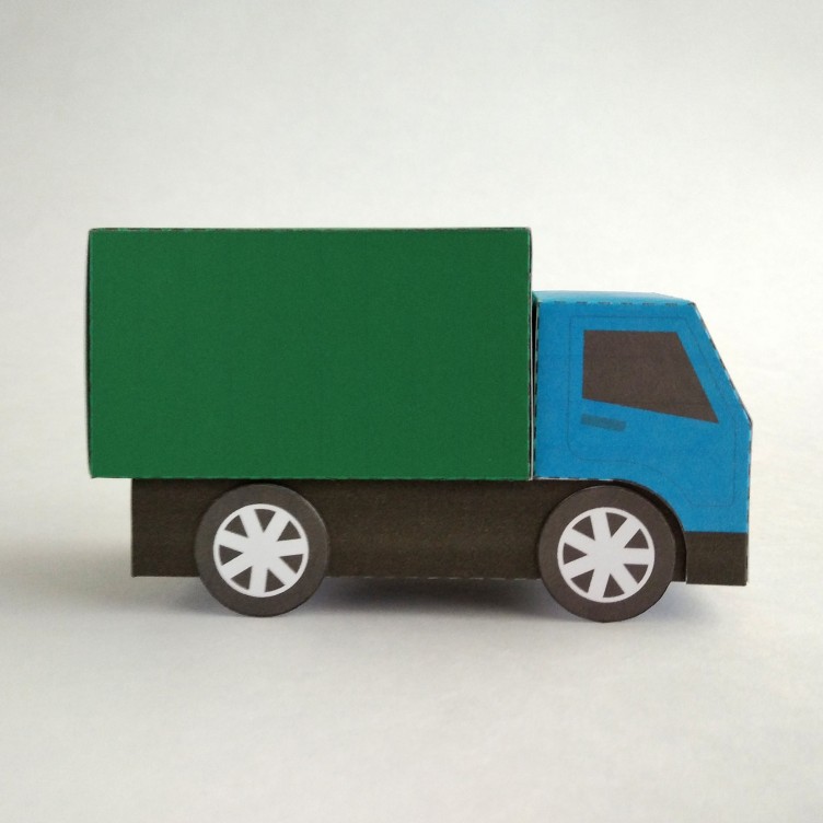 TRUCK Type A. Paper Toy / Gift Box