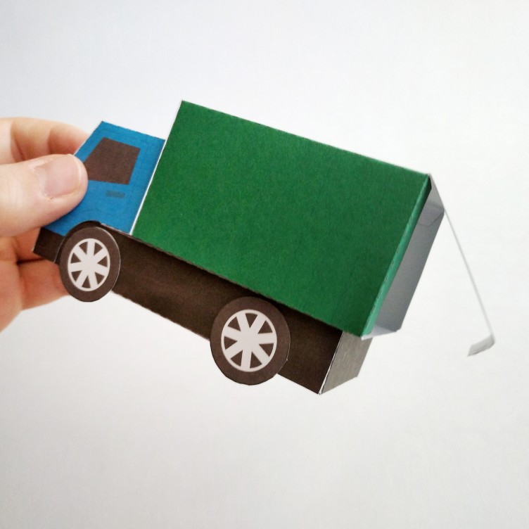 TRUCK Type A. Paper Toy / Gift Box