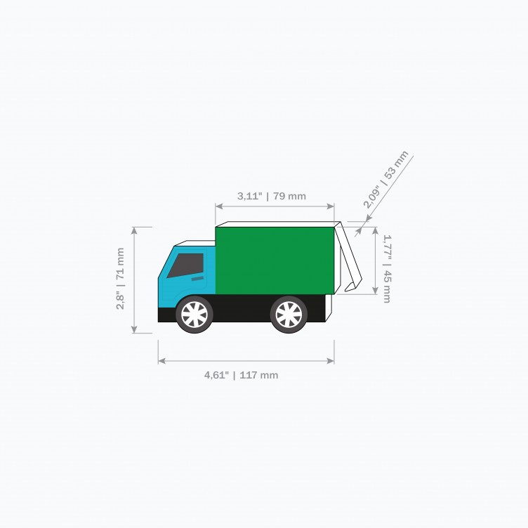 TRUCK Type A. Paper Toy / Gift Box