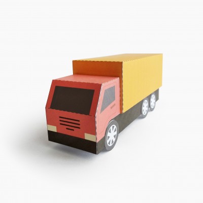 TRUCK Type B. Paper Toy / Gift Box