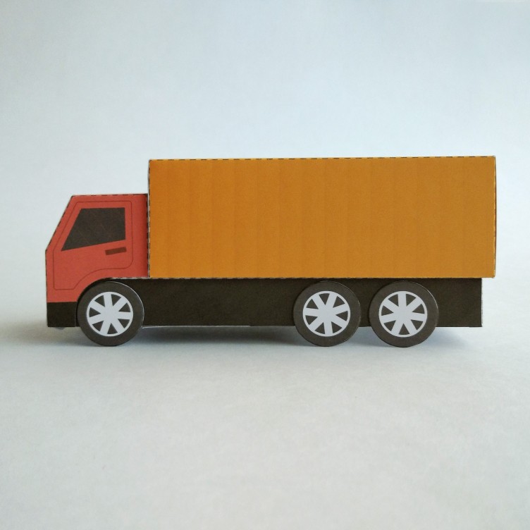 TRUCK Type B. Paper Toy / Gift Box