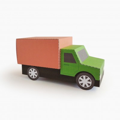 TRUCK Type C. Paper Toy / Gift Box