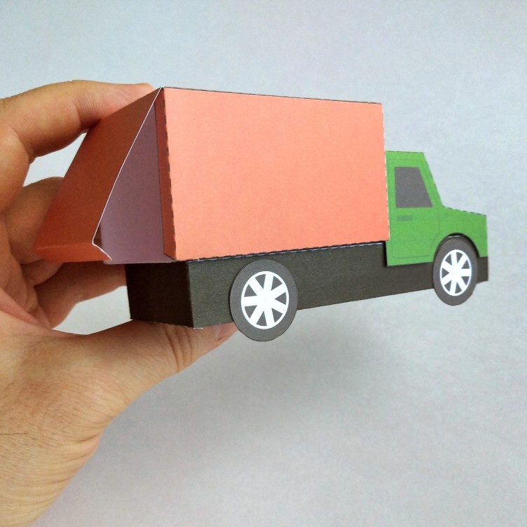 TRUCK Type C. Paper Toy / Gift Box