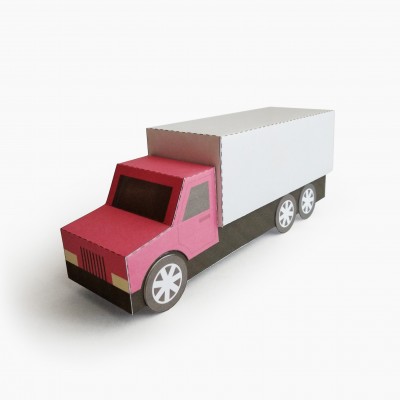 TRUCK Type D. Paper Toy / Gift Box