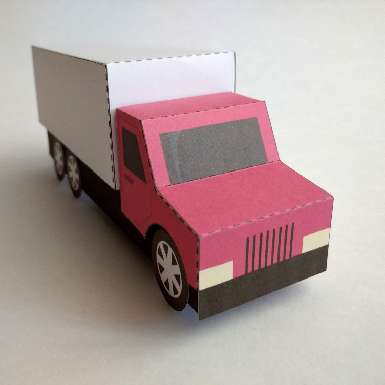 TRUCK Type D. Paper Toy / Gift Box