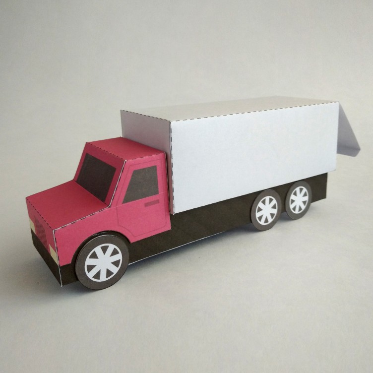 TRUCK Type D. Paper Toy / Gift Box