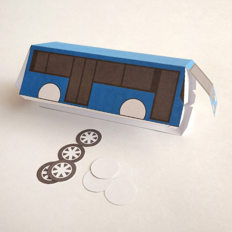 BUS Type B. Paper Toy / Gift Box