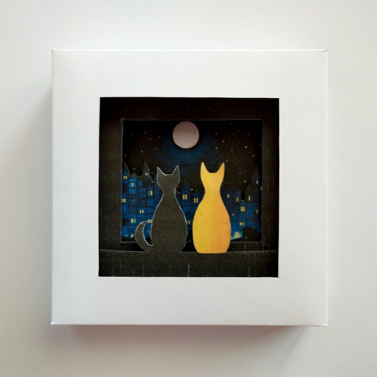 Shadow Box Template. The Moon