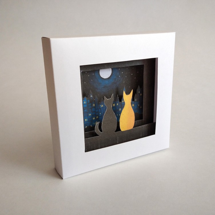 Shadow Box Template. The Moon