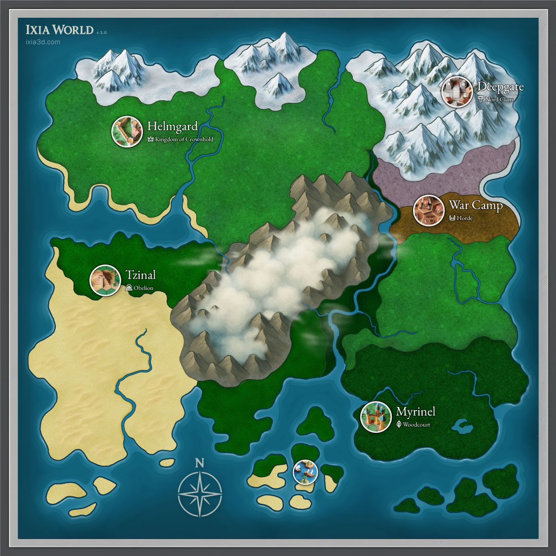 Carte du Monde d’Ixia 1.0