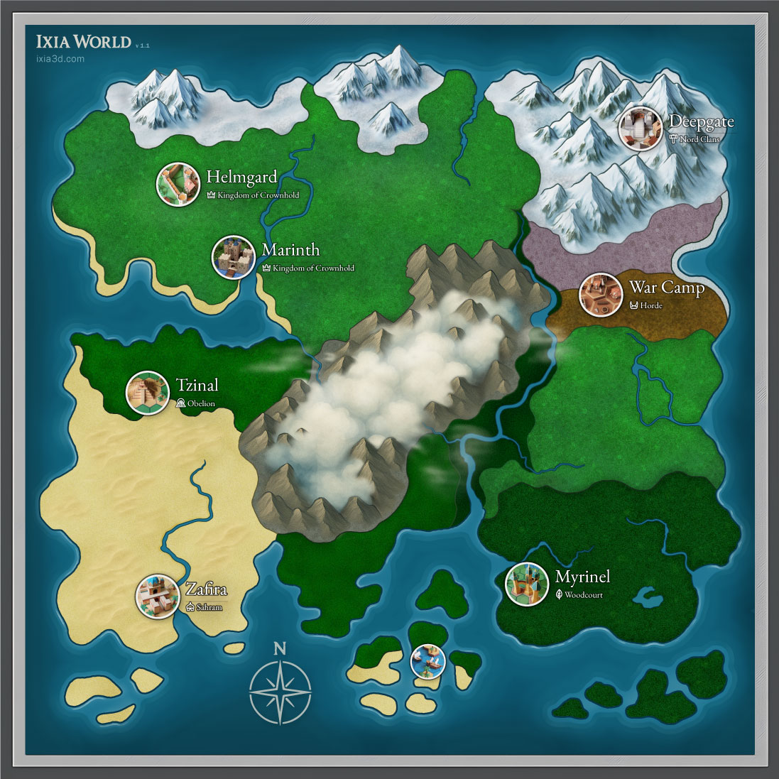 Extension de la Carte du Monde d’Ixia — Version 1.1