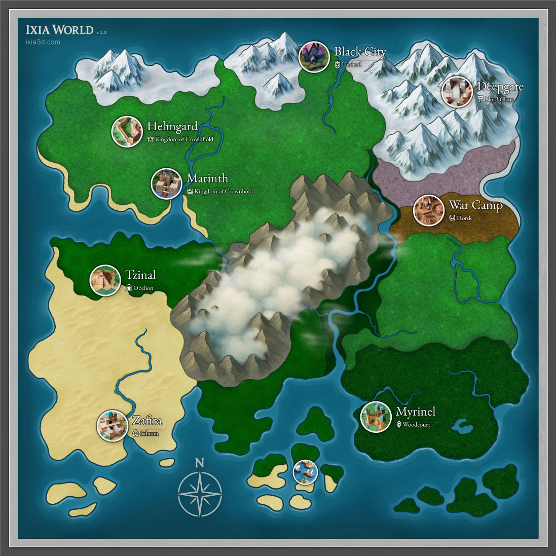 Extension de la Carte du Monde d’Ixia — Version 1.2